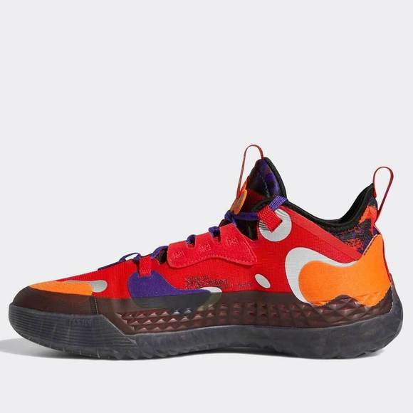 Adidas Harden Vol. 5 Futurenatura G55811 Red / Multi-Color Men's Size 8 - Picture 3 of 7